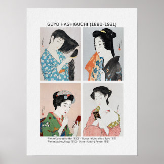 Japanische Frauenporträts - Goyō Hashiguchi Poster