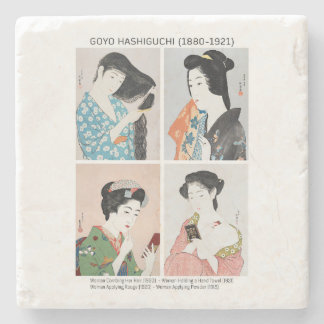 Japanische Frauenporträts - Goyō Hashiguchi Steinuntersetzer
