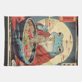 Japanische Frosch-Ramen Anime-Fans Geschirrtuch (Horizontal)