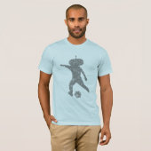 Japanische Fußball-Fantasie - Grau T-Shirt (Vorne ganz)