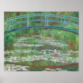 Japanische Fußbrücke, Claude Monet Fine Art Poster (Vorne)