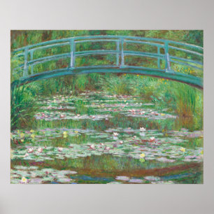 Japanische Fußbrücke, Claude Monet Fine Art Poster