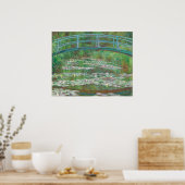 Japanische Fußbrücke, Claude Monet Fine Art Poster (Küche)