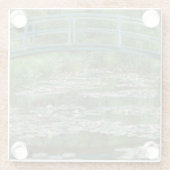 Japanische Fußbrücke Claude Monet Französische Kun Glasuntersetzer (Rückseite)