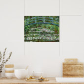 Japanische Fußbrücke Claude Monet Französische Kun Poster (Küche)