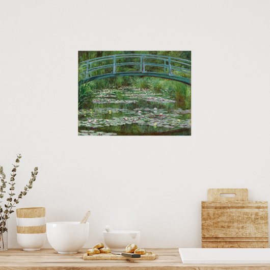 Japanische Fußbrücke Claude Monet Französische Kun Poster (Küche)