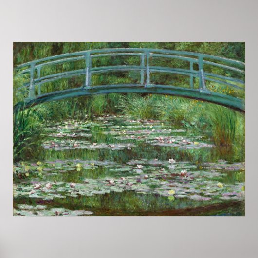 Japanische Fußbrücke Claude Monet Französische Kun Poster (Vorne)
