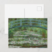 Japanische Fußbrücke Claude Monet Französische Kun Postkarte (Vorne/Hinten)