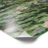 Japanische Fußbrücke und Wasserlilie Pool by Monet Fotodruck (Ecke)