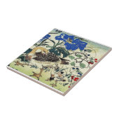 Japanische Gänse Woodblock Kunst Ukiyo-E Vintag Fliese (Seite)