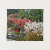 Japanische Garten Herbstlandschaft Wandteppich (Vorderseite (Horizontal))