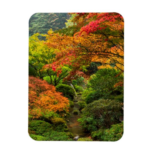 Japanische Gärten im Herbst in Portland, Oregon 2 Magnet (Vertikal)