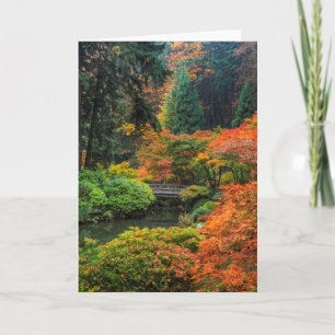Japanische Gärten im Herbst in Portland, Oregon 5 Karte