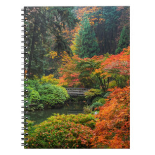 Japanische Gärten im Herbst in Portland, Oregon 5 Notizblock