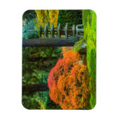 Japanische Gärten im Herbst in Portland, Oregon Magnet (Vertikal)