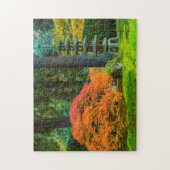 Japanische Gärten im Herbst in Portland, Oregon Puzzle (Vertikal)