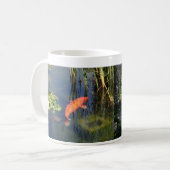 Japanische Garten Koi Fisch-Lilien-Teich-Tasse Kaffeetasse (Vorderseite Links)
