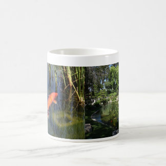 Japanische Garten Koi Fisch-Lilien-Teich-Tasse Kaffeetasse