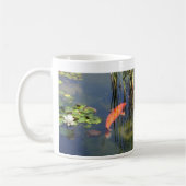 Japanische Garten Koi Fisch-Lilien-Teich-Tasse Kaffeetasse (Links)