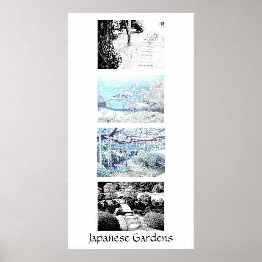 Japanische Gärten Poster (Vorne)