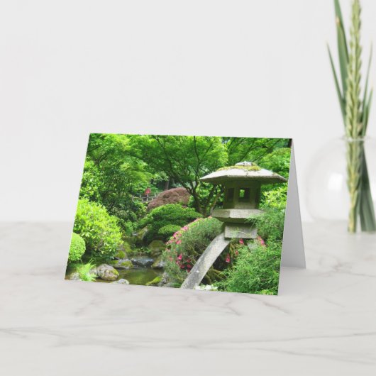 Japanische Garten-Postkarte Karte (Vorderseite)