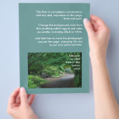 Japanische Gartenbank-Flyer Flyer (Hand)