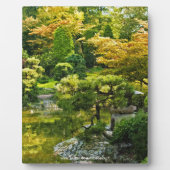 Japanische Gartenmalerei Effekt Landschaft Fotoplatte (Vorderseite)