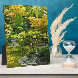 Japanische Gartenmalerei Effekt Landschaft Fotoplatte