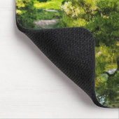Japanische Gartenmalerei Effekt Landschaft Mousepad (Ecke)