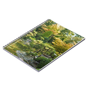 Japanische Gartenmalerei Effekt Landschaft Notizblock