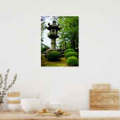 Japanische Gartenreihe Poster (Küche)