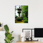 Japanische Gartenreihe Poster (Heimbüro)