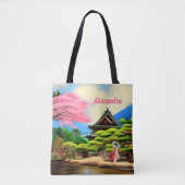 Japanische Gartentote Tasche (Vorderseite)