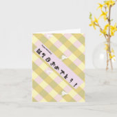 Japanische Geburtstagskarte Karte (Gelbe Blume)