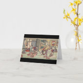 Japanische Geburtszeremonie - notecard Karte (Gelbe Blume)