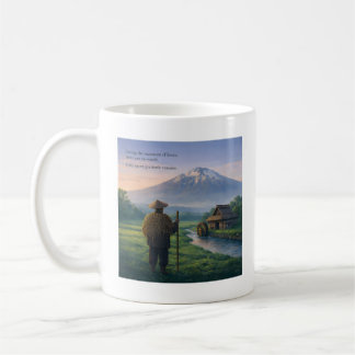 Japanische Gedicht-Kunst-Tasse – Nostalgische Land Kaffeetasse