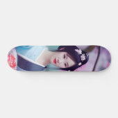 Japanische Geisha AI kreierte realistischen Stil d Skateboard (Horizontal)