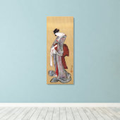 Japanische Geisha-Frau, Hokusai, Ukiyo-e Leinwanddruck (Insitu (Holzboden))