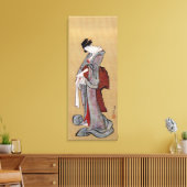 Japanische Geisha-Frau, Hokusai, Ukiyo-e Leinwanddruck (Insitu (Wohnzimmer))