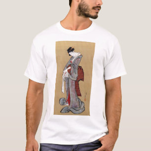 Japanische Geisha-Frau, Hokusai, Ukiyo-e T-Shirt