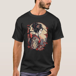 Japanische Geisha Girl und Kimono Japan Art and Pa T-Shirt