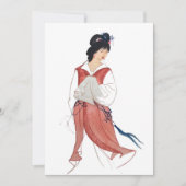 Japanische Geisha Grußkarten Dankeskarte (Vorderseite)