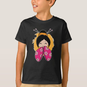 Japanische Geisha in Kimono Hairaccessoires Japan T-Shirt