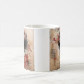 Japanische geisha-Kaffee-Tasse mit gemischten Medi Kaffeetasse (Mittel)