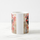 Japanische geisha-Kaffee-Tasse mit gemischten Medi Kaffeetasse (Mittel)