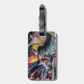 Japanische Geisha-Mädchen-Straßen von Gepäckanhänger (Rückseite vertikal)