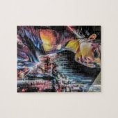 Japanische Geisha-Mädchen-Straßen von Puzzle (Horizontal)