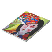 japanische Geisha mit originaler Kunstmalerei Notizblock (Rotiert)