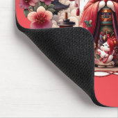 Japanische Geisha-Niedliche Szene Mousepad (Ecke)
