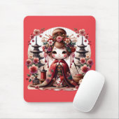 Japanische Geisha-Niedliche Szene Mousepad (Mit Mouse)